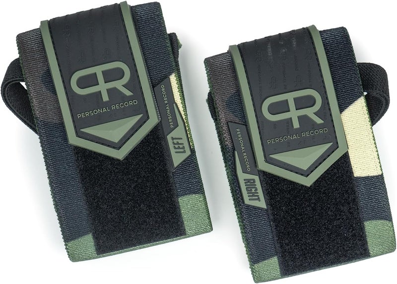 PR Personal Record Heavy Duty Premium Wrist Wraps, More Elasticity, Reinforced Stitching, Extra Wide Strap, Strong Thumb Loop, Larry Wheels Weightlifting Wraps - Image 3